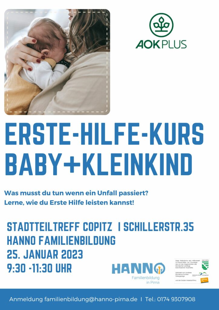 Erste Hilfe Kurs am Baby und Kleinkind