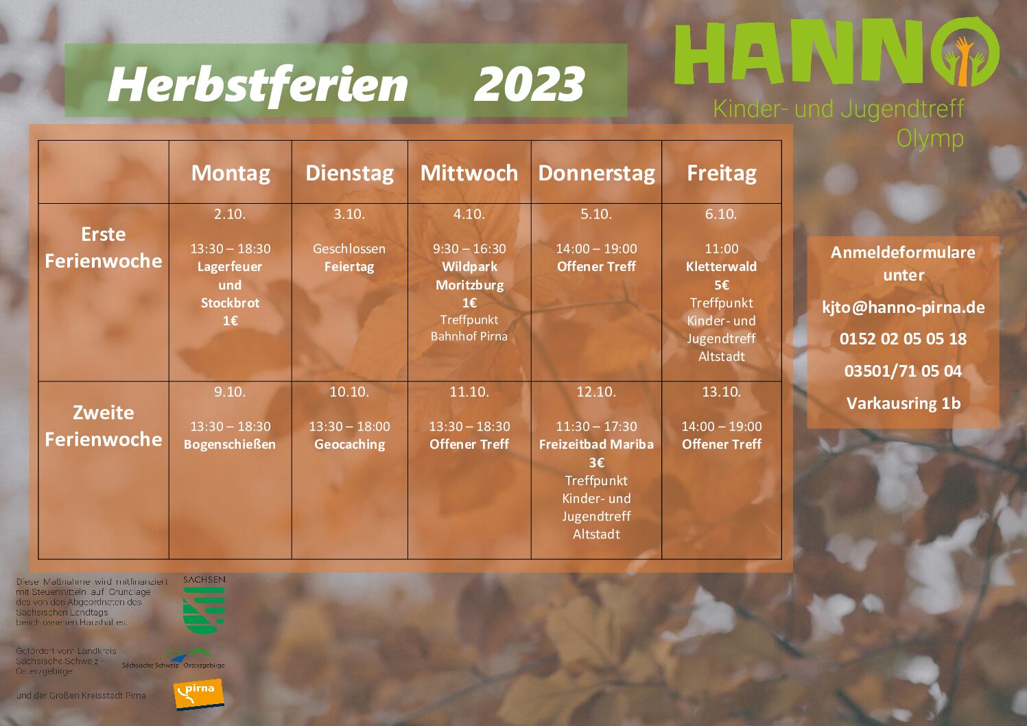 Herbstferien im Olymp