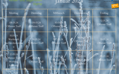 Monatsplan Januar Kinder- und Jugendtreff Olymp
