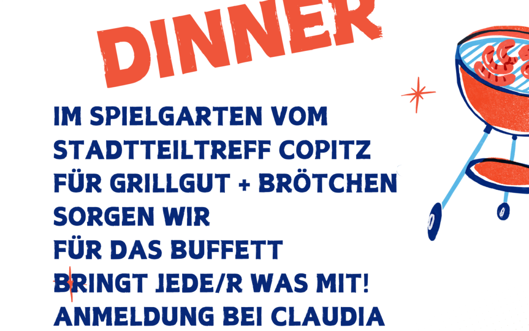 Familien-Grill-Dinner am 9. August ab 16 Uhr