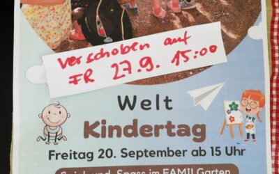 Familiennachmittag am 27.09. ab 15:00