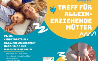 Treff für Alleinerziehende am 24.10. und 28.11.