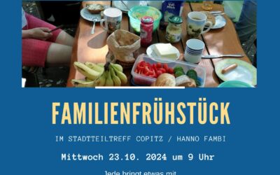 Familienfrühstück am 23.10. 9 Uhr