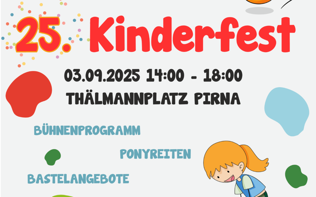 Unterstützung zum 25. Kinderfest gesucht!