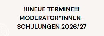 Schulungstermine 2026/2027
